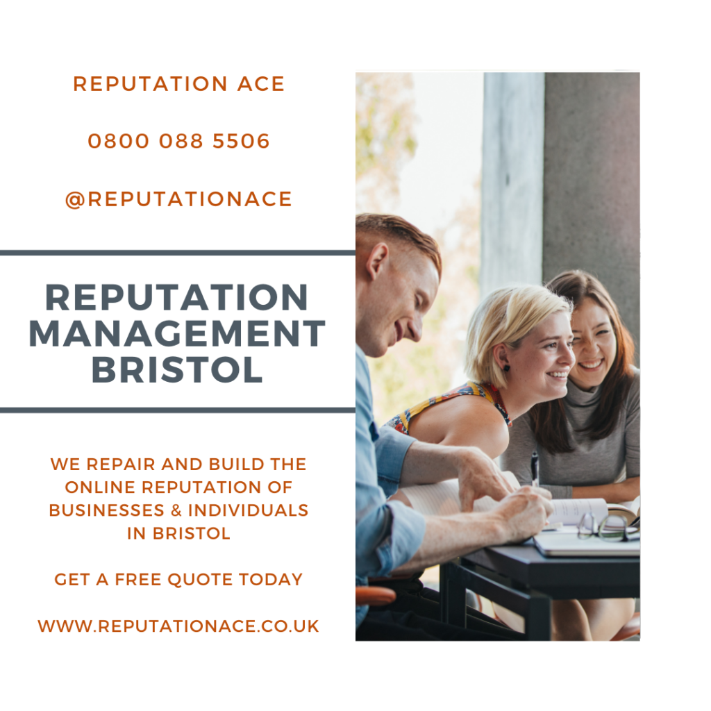 Bristol Reputation Management Company - Reputation Management Bristol - Reputation Ace - 0800 088 5506