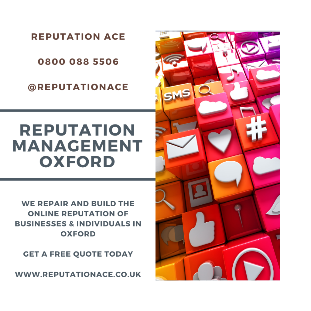 Oxford Reputation Management Company - Reputation Management Oxford - Reputation Ace - 0800 088 5506
