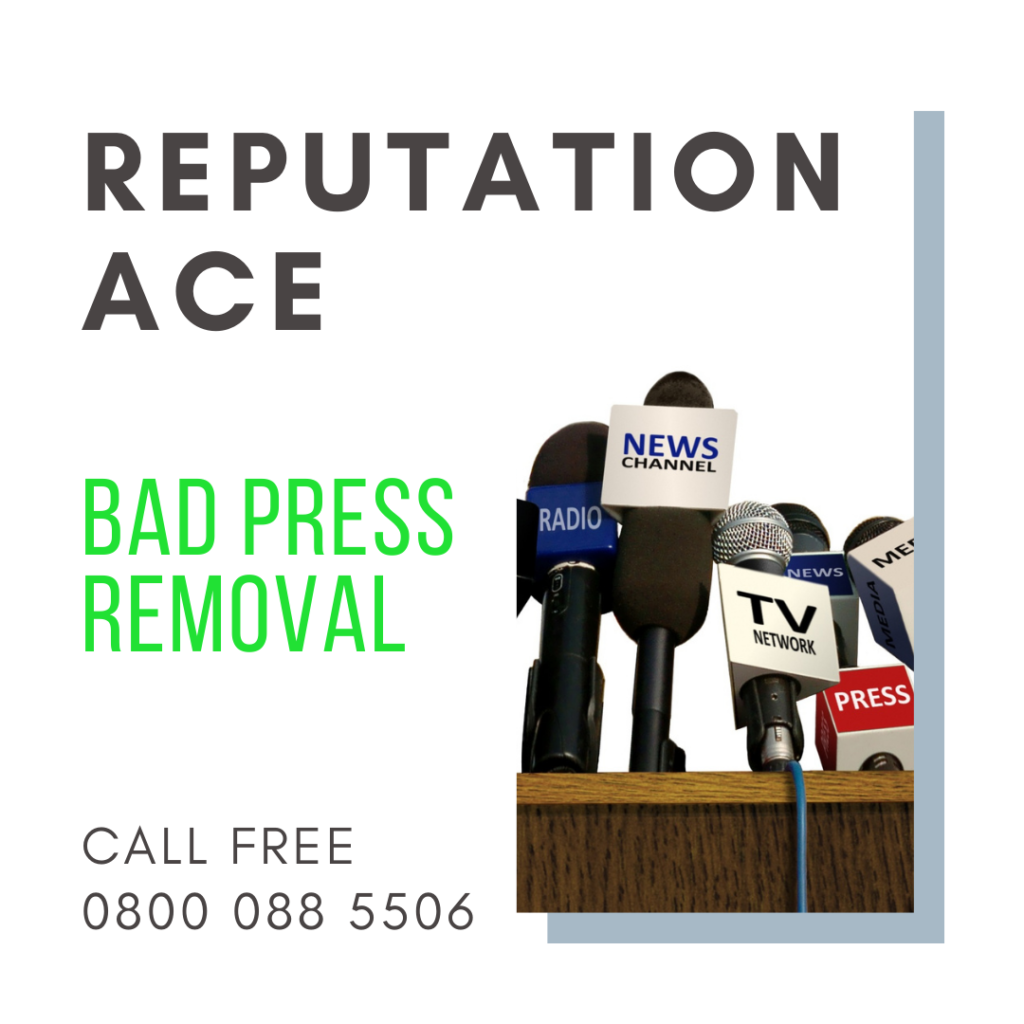 bad press removal - reputation ace - remove bad press from google search results